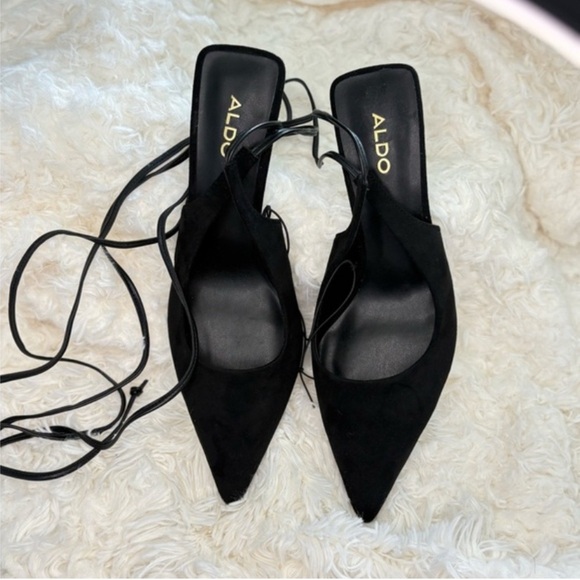 Aldo Shoes - Aldo Elegant Black Lace-Up Heels